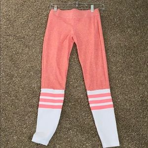 Bombshell coral sock leggings